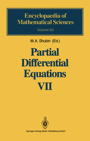 ISBN 9783540546771: Partial Differential Equations VII – Spectral Theory of Differential Operators