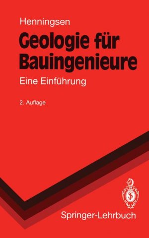 ISBN 9783540549031: Geologie für Bauingenieure     -   2.Auflage