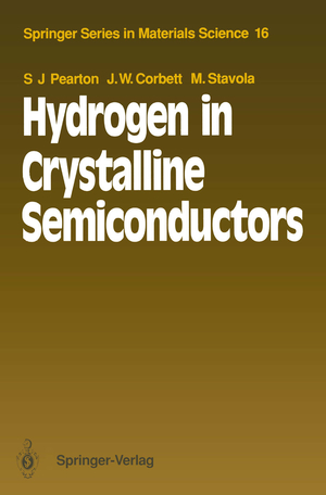 ISBN 9783540554912: Hydrogen in Crystalline Semiconductors