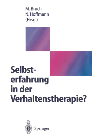 ISBN 9783540612155: Selbsterfahrung in der Verhaltenstherapie?