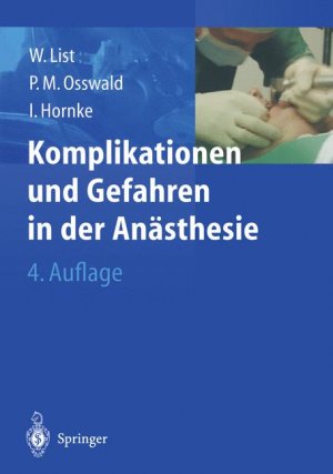 ISBN 9783540664338: Komplikationen und Gefahren in der Anästhesie