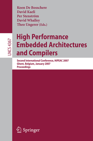 neues Buch – De Bosschere, Koen / Kaeli – High Performance Embedded Architectures and Compilers