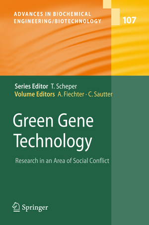 ISBN 9783540713210: Green Gene Technology Research in an Area of Social Conflict