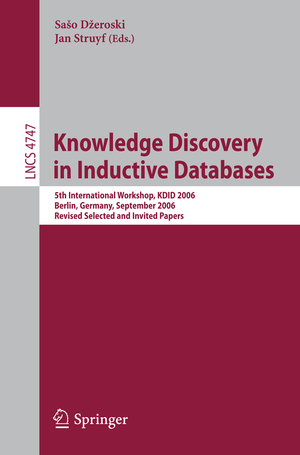 neues Buch – Saso Dzeroski – Knowledge Discovery in Inductive Databases