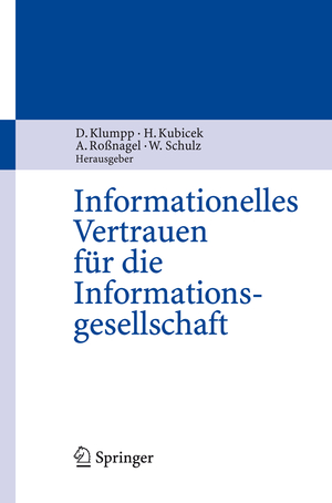 gebrauchtes Buch – Klumpp, Dieter; Kubicek – Informationelles Vertrauen für die Informationsgesellschaft