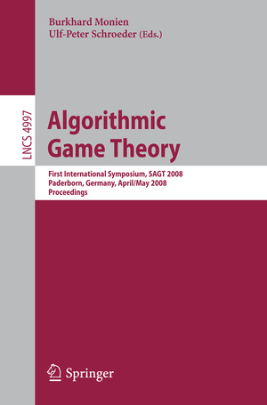 neues Buch – Monien, Burkhard Schroeder – Algorithmic Game Theory