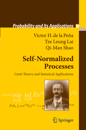 ISBN 9783540856351: Self-Normalized Processes - Limit Theory and Statistical Applications