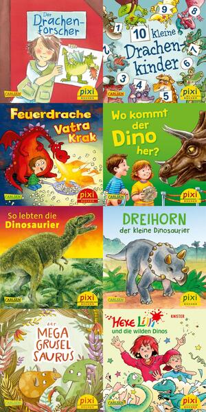 ISBN 9783551043993: WWS Pixi-Box 279: Dinos und Drachen bei Pixi