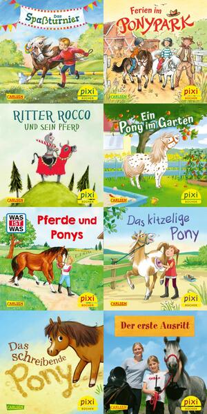 neues Buch – diverse – Pixi-8er-Set 284: Pixis bunter Ponyhof (8x1 Exemplar) | diverse | Box | Pixi-8er-Set | Softcover | 24 S. | Deutsch | 2022 | Carlsen Verlag GmbH | EAN 9783551044983