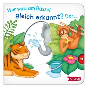 gebrauchtes Buch – Wer wird am Rüssel gleich erkannt? Der ... Elefant! - Großausgabe - ab 18 Monate