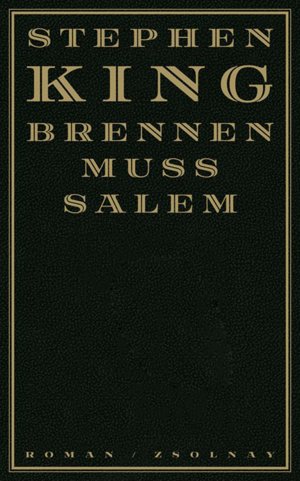 ISBN 9783552053816: Brennen muß Salem – Roman