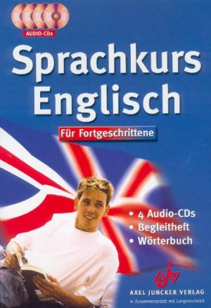 gebrauchtes Buch – Sprachkurs für Fortgeschrittene Englisch - 4 CDs + Begleitheft + Wörterbuch