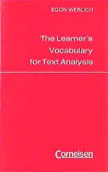 ISBN 9783559232016: The Learner's Vocabulary for Text Analysis: Für Sek.II Werlich, Dr. Egon