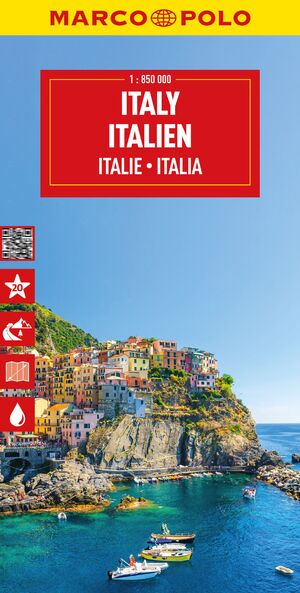 ISBN 9783575018656: MARCO POLO Reisekarte Italien 1:850.000 – Malta