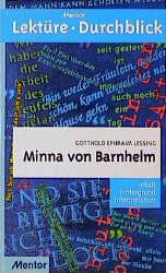 ISBN 9783580633110: Gotthold Ephraim Lessing: Minna von Barnhelm