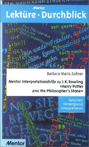 ISBN 9783580634308: Mentor Interpretationshilfe zu J. K. Rowling "Harry Potter and the Philosopher's Stone" - Personen Hintergrund Interpretation