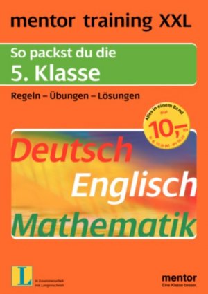 ISBN 9783580638252: mentor training XXL / So packst du die 5. Klasse - Deutsch Mathematik Englisch