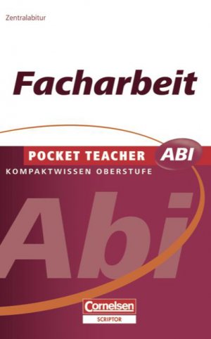 ISBN 9783589224975: Pocket Teacher Abi. Sekundarstufe II - Neubearbeitung / Facharbeit