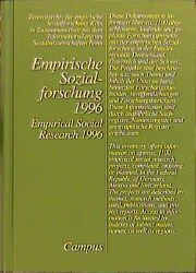 gebrauchtes Buch – Gräf, Lorenz/Rohlinger, Harald – Empirische Sozialforschug 1996. Empirical Social Research 1996.