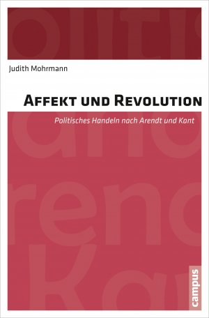 ISBN 9783593504933: Affekt und Revolution - Politisches Handeln nach Arendt und Kant