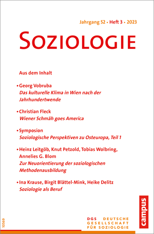 ISBN 9783593517445: Soziologie 03/2023 - Forum der Deutschen Gesellschaft für Soziologie