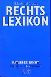 ISBN 9783596132041: Rechtslexikon