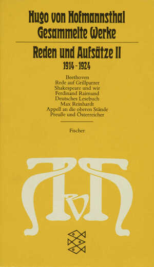 ISBN 9783596221677: Reden und Aufsätze II - (1914-1924)