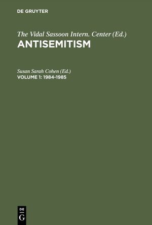 ISBN 9783598236976: Antisemitism. An Annotated Bibliography. Volume 1: 1984-1985