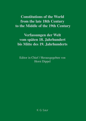 ISBN 9783598357558: Constitutions of the World from the late 18th Century to the Middle... / New Ireland – Rhode Island