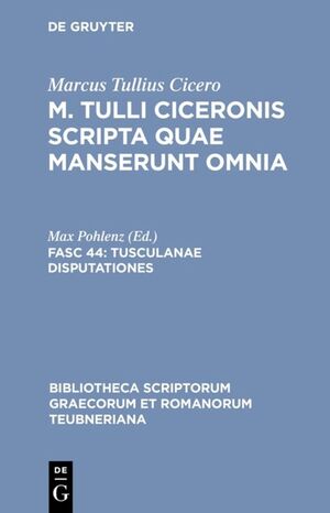 ISBN 9783598712203: Tusculanae disputationes