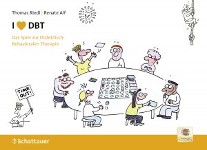 gebrauchtes Buch – Thomas Riedl – I love DBT - DBT spielerisch erlernen Das Spiel zur Dialektisch-Behavioralen Therapie  - Brettspiel mit umfangreichem Spielmaterial in Box