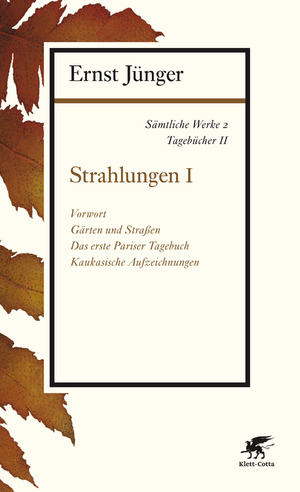 ISBN 9783608963021: Sämtliche Werke - Band 2 - Tagebücher II: Strahlungen I