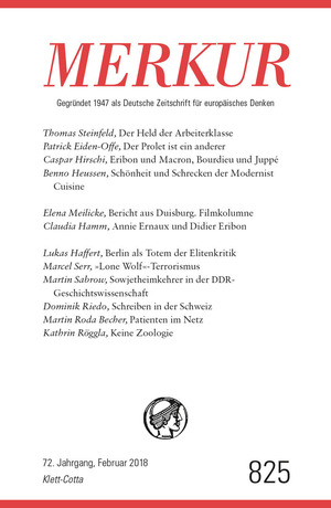 ISBN 9783608974645: MERKUR 2/2018 – Nr. 825, Heft Februar 2018