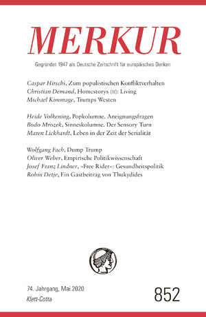 gebrauchtes Buch – Christian Demand  – MERKUR Nr. 852, Heft 05/ Mai 2020