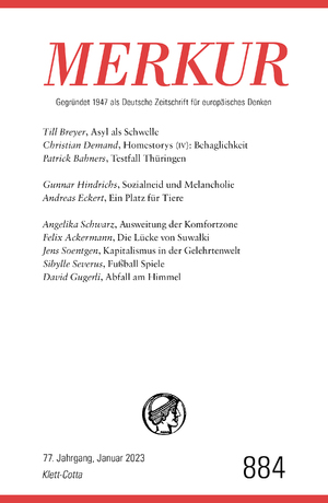 ISBN 9783608975246: MERKUR 1/2023 - Nr. 884, Heft 1, Januar 2023. Gegründet 1947 als Deutsche Zeitschrift für europäisches Denken -