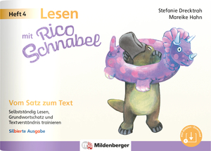 ISBN 9783619120642: Lesen mit Rico Schnabel, Heft 4: Vom Satz zum Text - silbierte Ausgabe: Selbstständig Lesen, Grundwortschatz und Textverständnis trainieren | Selbstlernheft Deutsch 1. Klasse