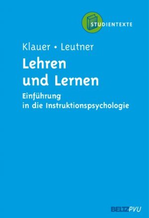 ISBN 9783621276184: Lehren und Lernen - Einführung in die Instruktionspsychologie