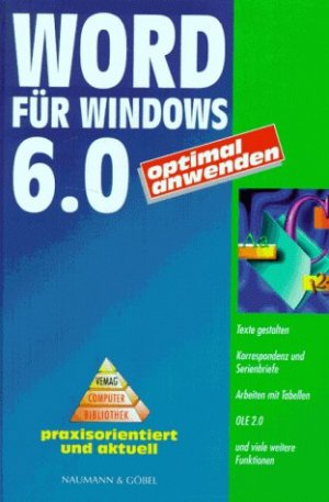 ISBN 9783625151029: Word für Windows 6.0. optimal anwenden.