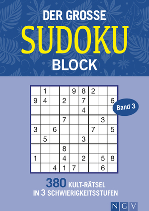 neues Buch – Der große Sudokublock Band 3 / 380 Kulträtsel in 3 Schwierigkeitsstufen / Taschenbuch / Der große Sudokublock / 224 S. / Deutsch / 2019 / Naumann & Göbel Verlagsg. / EAN 9783625184744