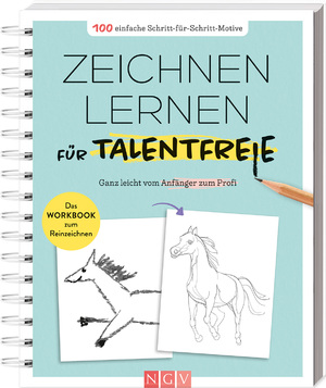 neues Buch – Zeichnen lernen für Talentfreie / Das Workbook zum Nachzeichnen - 100 einfache Schritt-für-Schritt-Motive