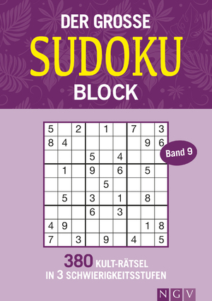 neues Buch – Der große Sudoku-Block Band 9 | 380 Kult-Rätsel in 3 Schwierigkeitsstufen | Taschenbuch | 224 S. | Deutsch | 2024 | Naumann & Göbel | EAN 9783625197300