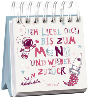 ISBN 9783629114075: Ich liebe dich bis zum Mond und wieder zurück - Mit 24 Liebeskärtchen