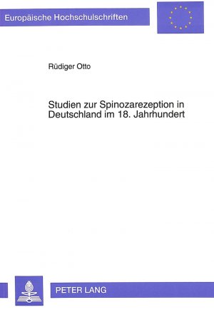 ISBN 9783631435793: Studien zur Spinozarezeption in Deutschland im 18. Jahrhundert