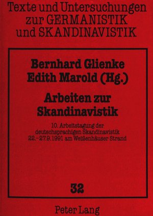 ISBN 9783631462867: Arbeiten zur Skandinavistik. 10. Arbeitstagung der Deutschsprachigen Skandinavistik, 22.-27.9.1991 am Weissenhäuser Strand.