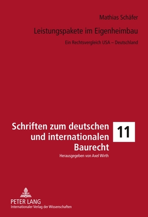 ISBN 9783631606087: Leistungspakete im Eigenheimbau - Ein Rechtsvergleich USA – Deutschland