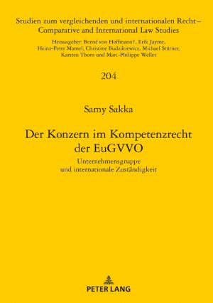 ISBN 9783631789049: Der Konzern im Kompetenzrecht der EuGVVO – Unternehmensgruppe und internationale Zuständigkeit