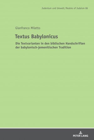 neues Buch – Gianfranco Miletto – Textus Babylonicus