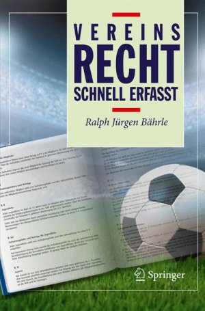 ISBN 9783642014567: Vereinsrecht - Schnell erfasst