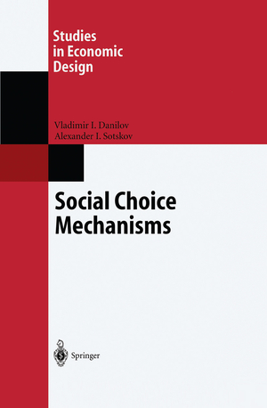 ISBN 9783642077159: Social Choice Mechanisms