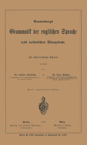 ISBN 9783642495946: Grammatik der englischen Sprache – nebst methodischem Übungsbuche